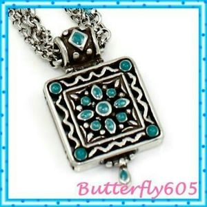 Brighton Carnival Turquoise Silver Retired Necklac